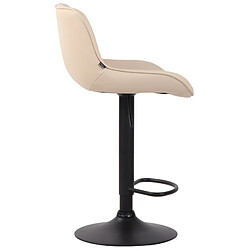 Avis Non Tabouret de bar Lentini simili cuir noir