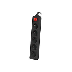 Acheter Power strip 3m, black, 5 sockets, with switch, cle made of solid copper