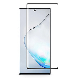 Wewoo Film de verre trempé Pour le Galaxy Note 10 3D courbe en plein écran avec colle incurvéele déverrouillage des empreintes digitales est pris charge Noir