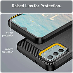 Avis Htdmobiles Coque pour Nokia G42 5G - housse etui silicone gel carbone + verre trempe - NOIR