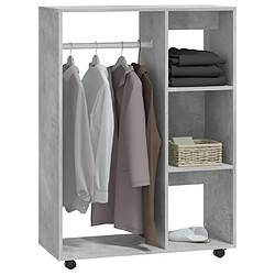 Avis vidaXL Garde-robe Gris béton 80x40x110 cm Bois d’ingénierie