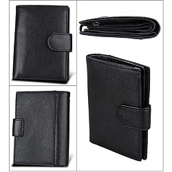 Acheter Porte-Carte Homme Portefeuille Protection Magnétique Cuir Anti-Magnet Rfid Noir YONIS