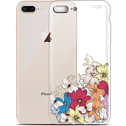 Caseink Coque arrière Apple iPhone 7/8 Plus (4.7 ) Gel HD [ Nouvelle Collection - Souple - Antichoc - Imprimé en France] Nuage Floral