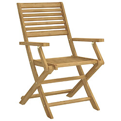 Avis vidaXL Chaises pliables de jardin lot de 4 bois massif d'acacia