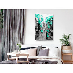 Artgeist Tableau - Paris Rendez-Vous (1 Part) Vertical Green [20x30]