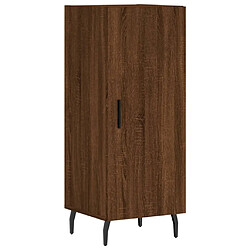 Maison Chic Buffet,Meuble de Rangement,commode pour salon,Cuisine Chêne marron 34,5x34x90 cm Bois d'ingénierie -MN96604