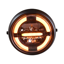 Projecteur D'ampoule De Phare Halo LED Rond Pour Moto 7.4 Pouces Pour Harley Jaune pas cher