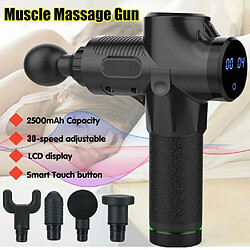 Avis Pistolet De Massage Professionnel Masseur Muscle Profond Relaxant Réglage de 30 vitesse Écran LCD - NOIR