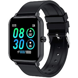 Chrono Montre Connectée pour Homme Femmes IP68 avec Tracker de Fitness1,3'' podomètre de Moniteur pour Andorid IOS-Noir