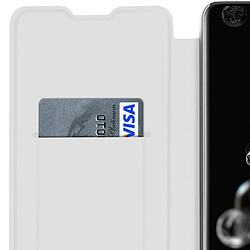 Avizar Housse Samsung Galaxy S20 Ultra Étui Portefeuille Clapet Porte-carte Blanc Écru pas cher