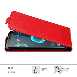 Acheter Cadorabo Coque HTC Desire 12 PLUS Etui en Rouge