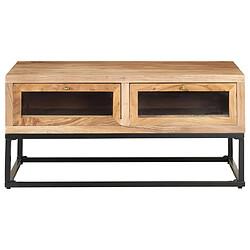 Maison Chic Table basse,Table Console Table d'appoint, Table pour salon 90x60x40 cm Bois d'acacia massif -MN29548