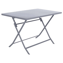 Hesperide Table pliante rectangulaire Greensboro - 4 Places - Gris quartz