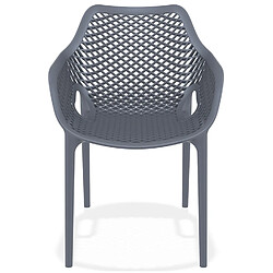 Avis Alterego Chaise de jardin / terrasse 'SISTER' gris foncé en matière plastique