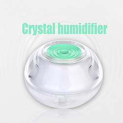 Wewoo Humidificateur d'Air vert ultrasonique portatif de cristal 2W avec la lumière de nuit de LED, capacité de réservoir d'eau: 120ML, DC 5V