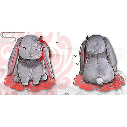 Universal Poupée de 20 cm poupée périphérique deux lapins Antiquité bidimensionnelle anime jouet en peluche | oreillers en peluche (gris)