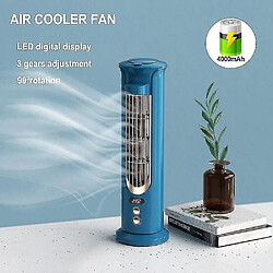 Avis Ventilateur de Refroidissement Multifonctionnel Rechargeable d'Affichage Numérique Portatif de Bureau d'Usb Led(bleu Ciel)