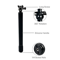 Acheter Wewoo Perche GoPro Monopied de poche selfie extensible en alliage d'aluminium imperméable avec base à dégagement rapidevis longue et cordon d'attache long pour l'action OsmoGoPro NOUVEAU HERO / HERO7 / 6/5/5 session / 4 Autres caméras d'actionlongueu