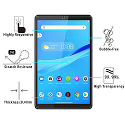 Wewoo Protection Film de verre trempé anti-déflagrant pour Lenovo Tab M8 9H 0.4mm