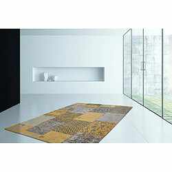 Paris Prix Tapis Tissé Vintage Patchwork Symphony Or 120 x 170 cm