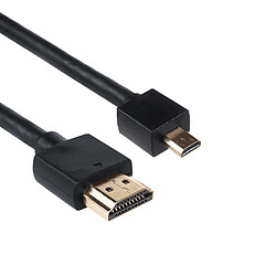 Câble microHDMI v1.4 1m ULTRA SLIM A-D Audio Vidéo 3D Full HD LCD LED Maclean MCTV-721