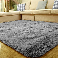 moelleux tapis anti-dérapant shaggy zone tapis chambre tapis de sol gris