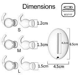 Avis Wewoo Coussinets Mousse 3 paires de casques sans fil Denoise étui de protection en silicone pour Apple AirPods 1/2