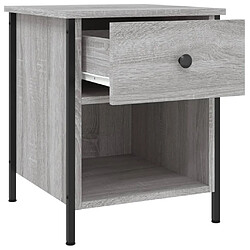 Acheter vidaXL Table de chevet sonoma gris 40x42x50 cm bois d'ingénierie