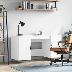 Maison Chic Bureau,Table de travail,bureau de travail pour chambre blanc 140x50x75 cm bois d'ingénierie -GKD82133