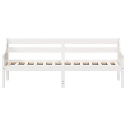 Acheter Maison Chic Lit d'appoint | Lit de jour | Lit de repos Blanc 90x200 cm Bois de pin massif -GKD62629