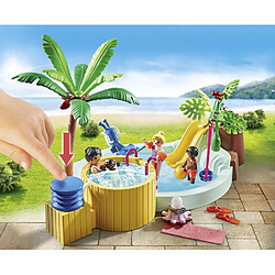 Acheter Playmobil® 71529 - Playmobil - Vacanciers avec piscine et bain a bulles