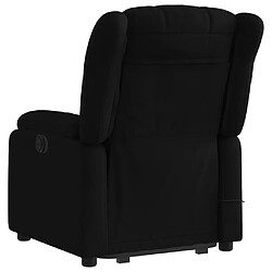 Acheter vidaXL Fauteuil de massage inclinable Noir Tissu