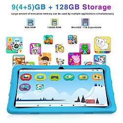 NC Tablette tactile pour Enfants DOOGEE U10 KID 10.1pouce IPS 9Go+128Go/soutien TF 1 To - Android 13.0 WiFi6 Batterie 5060mAh - Bleu