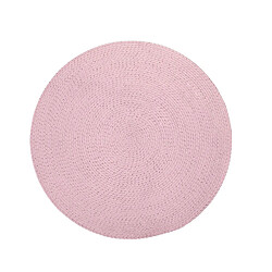 Urban Living Tapis rond corde effet - Rose