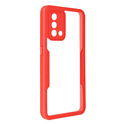 Avizar Coque Oppo A74 Dos Plexiglas Avant Polymère Contour rouge