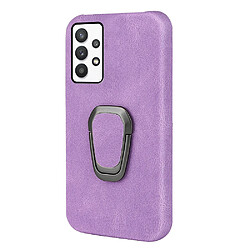 Coque en TPU + PU avec béquille violet pour votre Samsung Galaxy A32 4G (EU Version)/A32 Lite