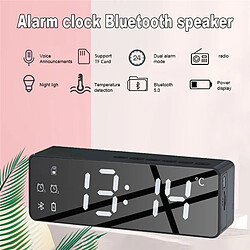 Universal Haut-parleur Bluetooth sans fil FM radio boîte audio réveil de bureau subwoofer lecteur de musique TF carte subwoofer prospère petit MI | haut-parleur portable (noir)