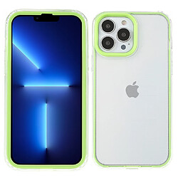 Coque en TPU anti-rayures vert fluorescent pour votre iPhone 13 Pro 6.1 pouces