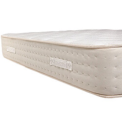 Visiodirect Matelas réversible MEKA 140x190 cm, en mousse haute densité, indépendance du couchage, ferme, face été/hiver, épaisseur 26 cm pas cher