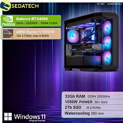 Sedatech PC Gamer Large Vision • AMD Ryzen 9 5900X • RTX4090 • 32Go RAM • 2To SSD M.2 • Windows 11