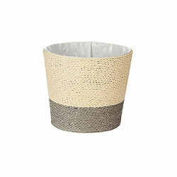 Ibergarden Cache-pot Gris Corde Plastique 19,5 x 16,5 x 19,5 cm (24 Unités)