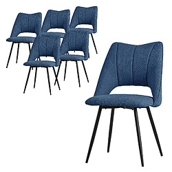 ML-Design Lot de 6 chaises de salle à manger Chaise de cuisine Chaise de salon Chaise remb