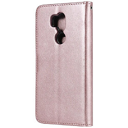 Avis Wewoo Housse Coque Pour LG G7 ThinQ Solid Color Horizontal Flip de protection avec support et fentes cartes et portefeuille et cadre photo et lanière or rose