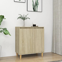 Maison Chic Commode Buffet - Meuble de rangement avec pieds en bois Chêne sonoma 60x35x70 cm Aggloméré -GKD96300