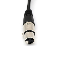 Avis 2x Câble XLR 1 Femêlle À 2 Mâle Corde Connexion Audio Pro Cordon De Répartition Splitteur