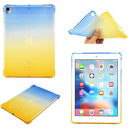 Coque en TPU coussin d'air coloré bleu/jaune pour votre Apple iPad 10.2 (2019)