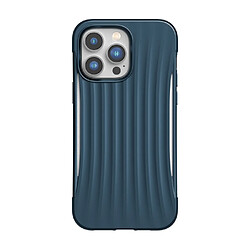 Raptic Coque pour iPhone 14 Pro Max Clutch Shockproof 3M avec motif rayures Bleu