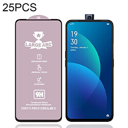 Wewoo Film de verre trempé Pour OPPO F11 Pro 25 PCS 9H HD de plein écran à haute alumine