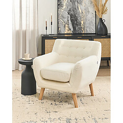 Beliani Fauteuil MOTALA Tissu Beige clair