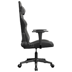 Acheter Maison Chic Chaise de jeu, Chaise gaming, Fauteuil gamer d'ordinateur,Chaise de Bureau Noir et gris Similicuir -GKD53937